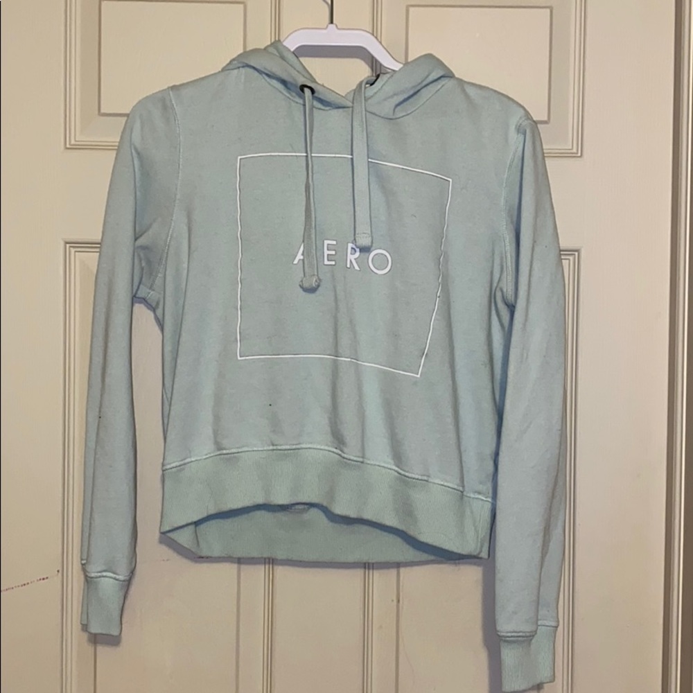 Light blue hoodie